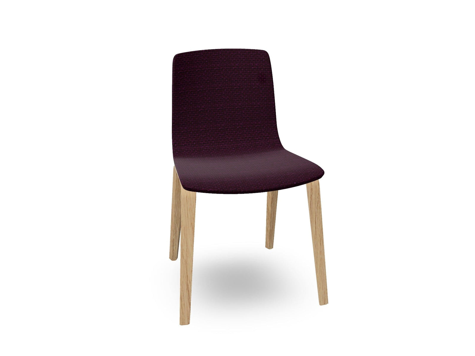 Aava 02-4 Wood Legs Chair With Fully Upholstered Chairs Arper 