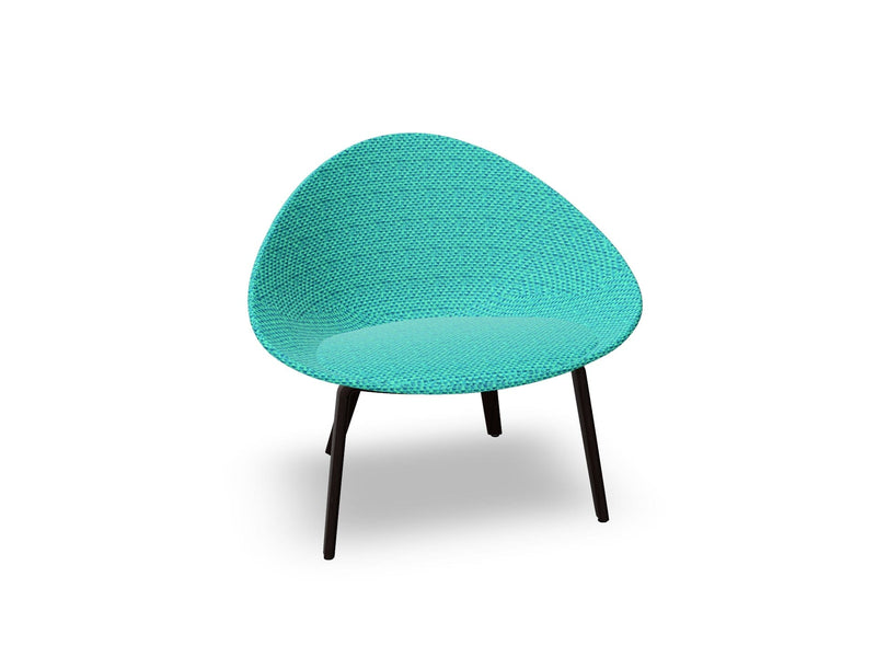 Adell 4 Leg Wood Lounge Chair With Fully Upholstered lounge chair Arper 