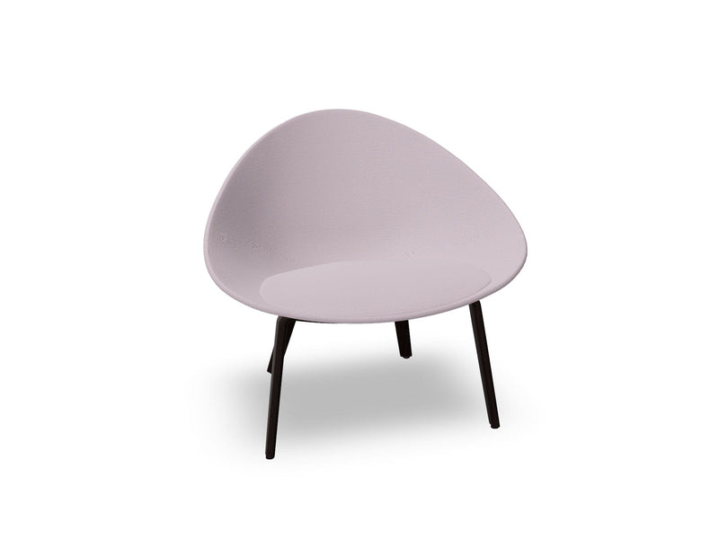 Adell 4 Leg Wood Lounge Chair With Fully Upholstered lounge chair Arper 