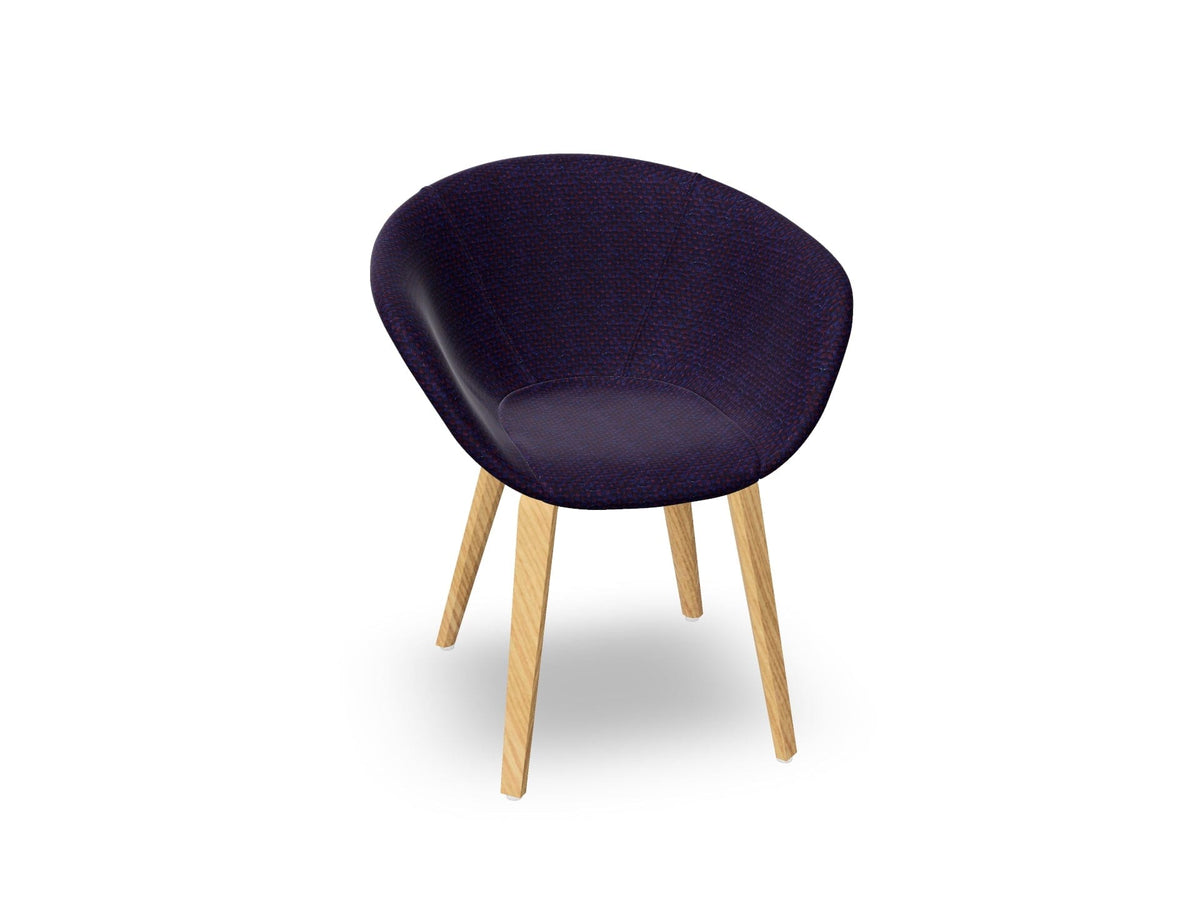 Duna 02 Wood Leg Chair With Full Upholstery Chairs Arper 