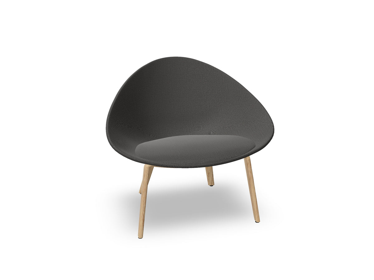 Adell 4 Leg Wood Lounge Chair With Fully Upholstered