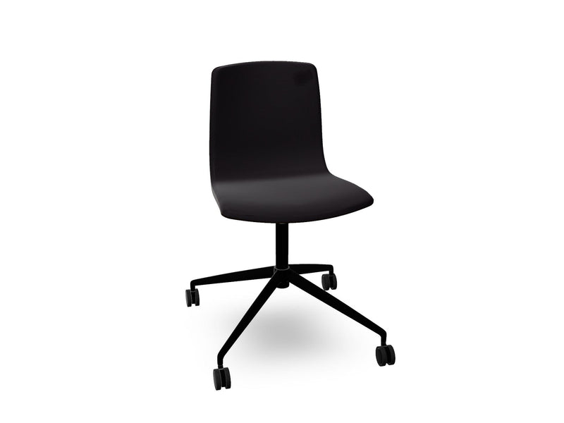 Aava 02 Fixed Trestle Base Wood Chair With Front Upholstery Chairs Arper 