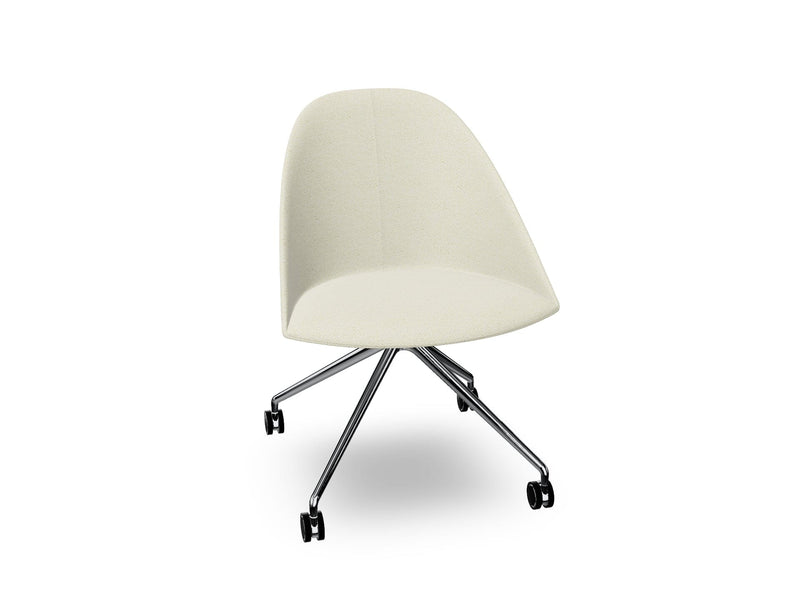 Cila Fully Upholtered Chair With Fixed Trestle Base Chairs Arper 