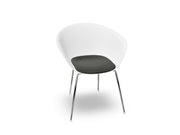 Duna 02 Four Leg Chair With Seat Cushion Chairs Arper 