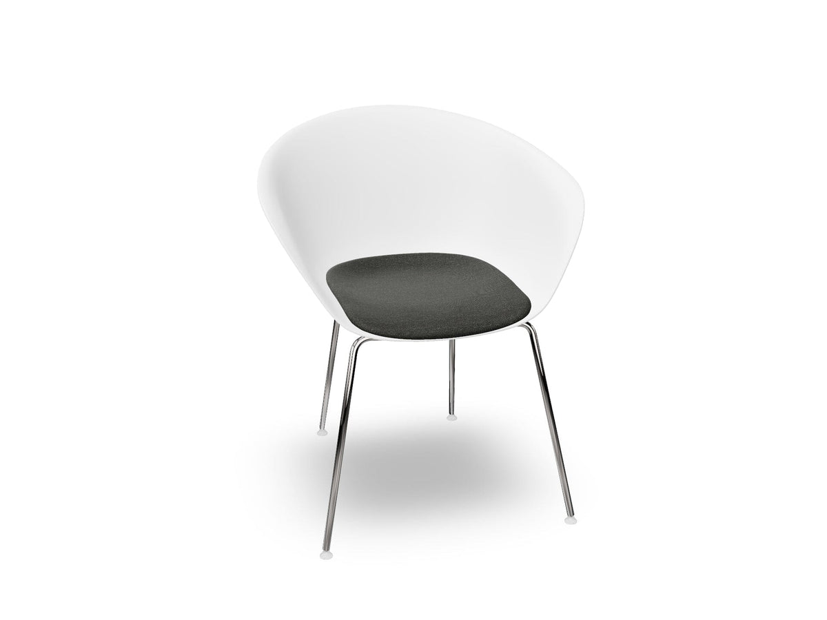 Duna 02 Four Leg Chair With Seat Cushion Chairs Arper 