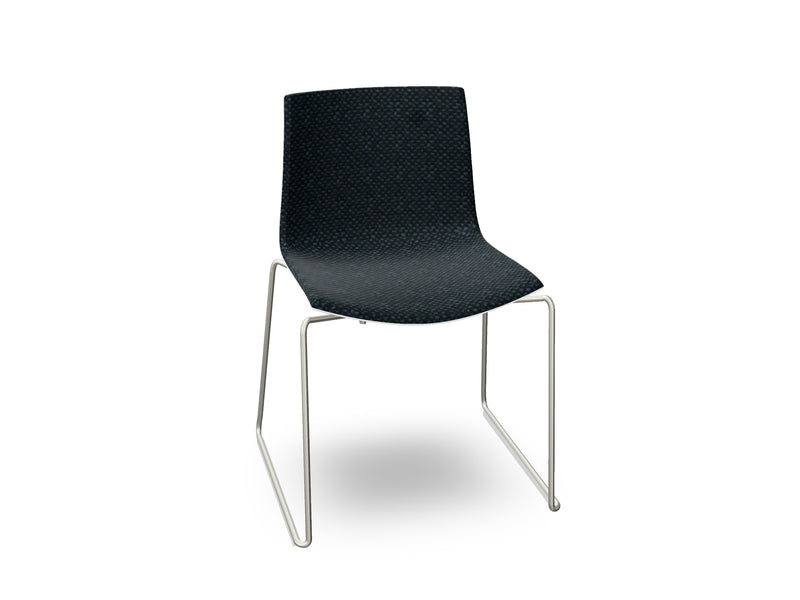 Catifa 46 Sled Base Polypropylene with Front-Face Upholstery