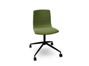 Aava 02 Fixed Trestle Base Wood Chair With Front Upholstery Chairs Arper 