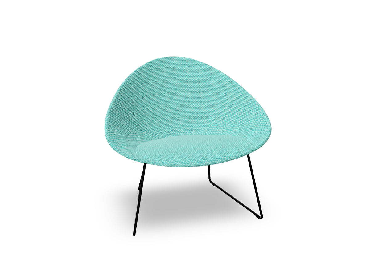 Adell Sled Base Lounge Chair With Fully Upholstered