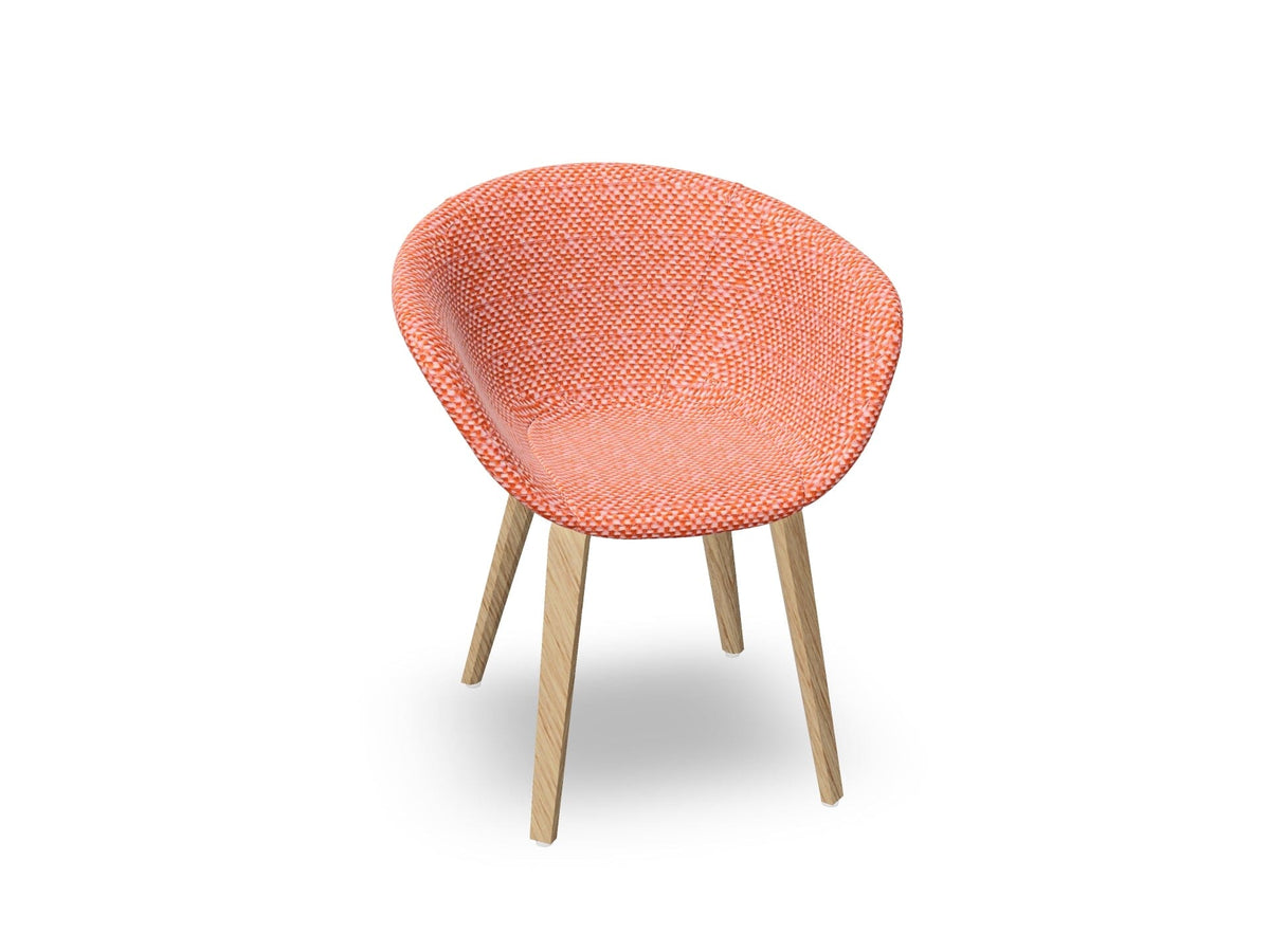Duna 02 Wood Leg Chair With Full Upholstery Chairs Arper 