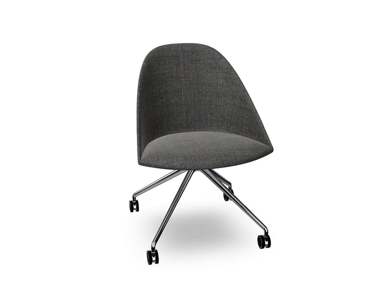 Cila Fully Upholtered Chair With Fixed Trestle Base Chairs Arper 
