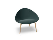 Adell 4 Leg Wood Lounge Chair With Fully Upholstered lounge chair Arper 
