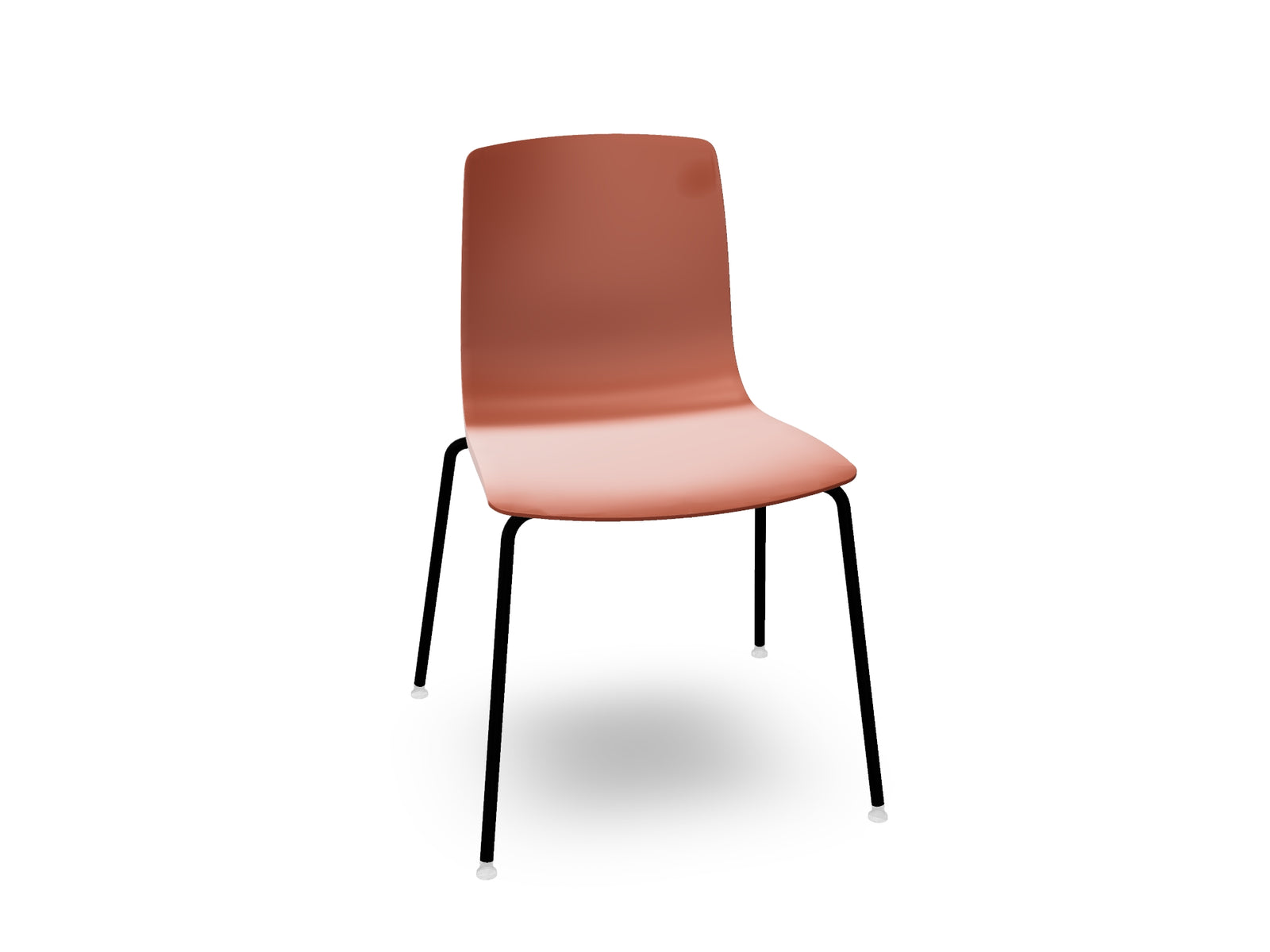 Aava 02 Polypropylene Chair With 4 Leg Base