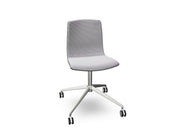 Aava 02 Fixed Trestle Base Wood Chair With Front Upholstery Chairs Arper 