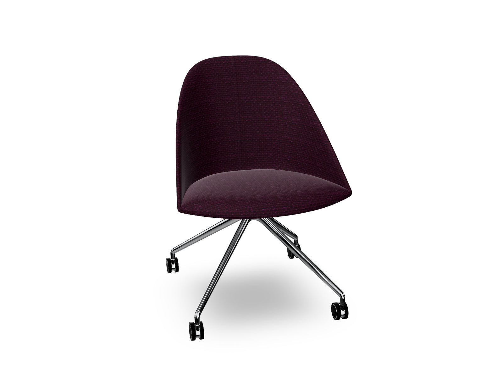 Cila Fully Upholtered Chair With Fixed Trestle Base