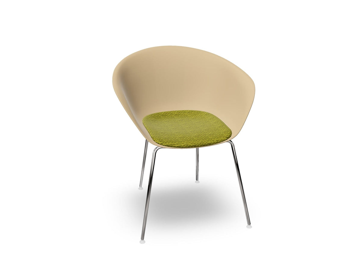 Duna 02 Four Leg Chair With Seat Cushion Chairs Arper 