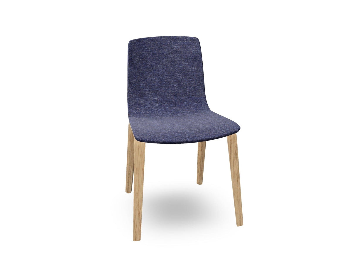 Aava 02-4 Wood Legs Chair With Fully Upholstered Chairs Arper 