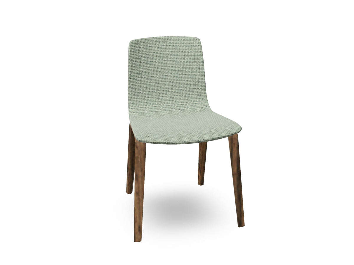 Aava 02-4 Wood Legs Chair With Fully Upholstered Chairs Arper 