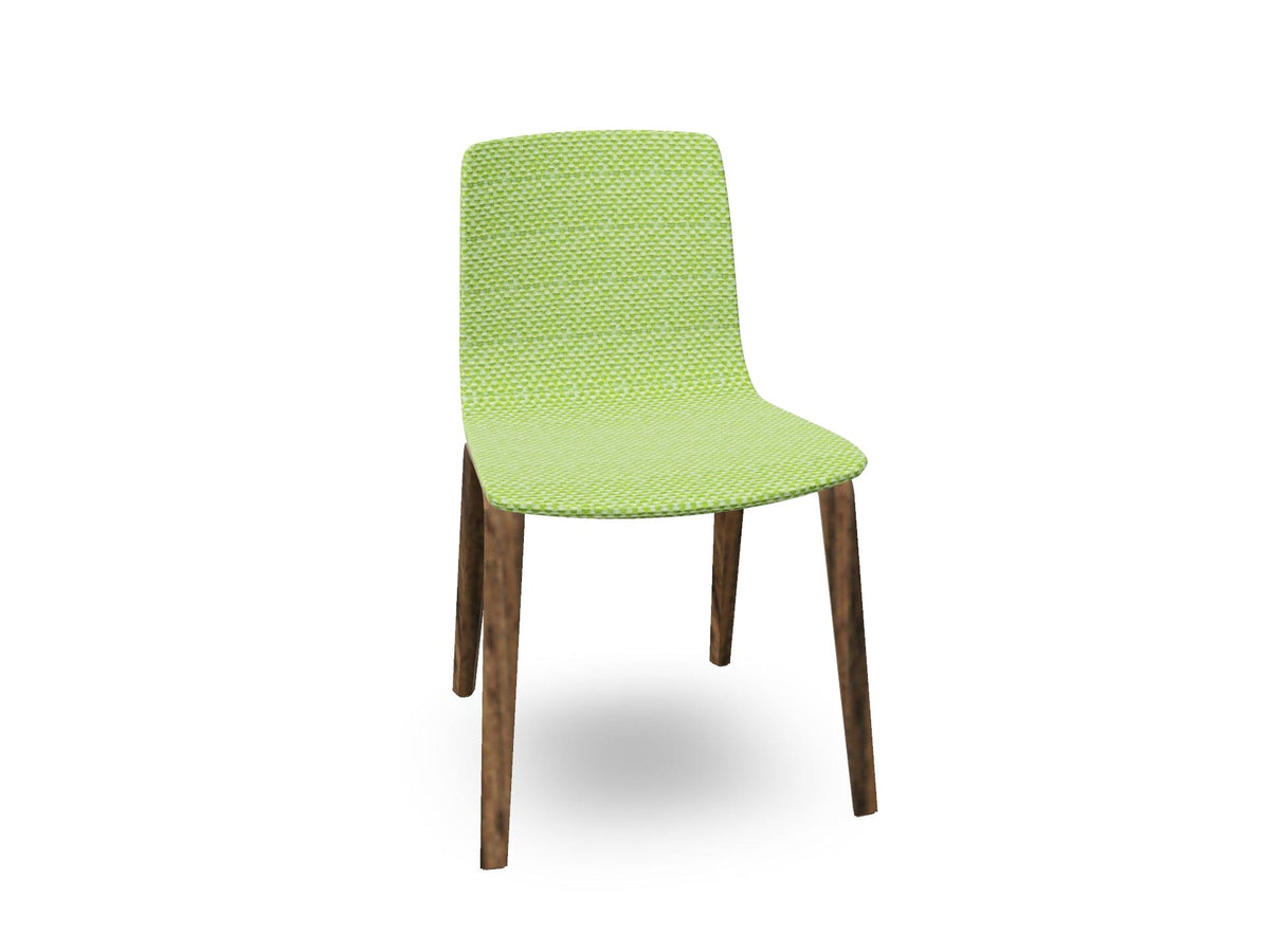 Aava 02-4 Wood Legs Chair With Fully Upholstered Chairs Arper 