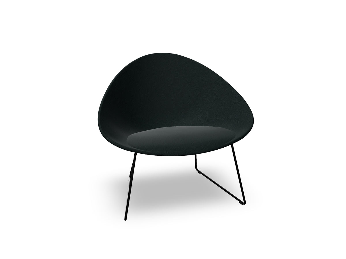 Adell Sled Base Lounge Chair With Fully Upholstered