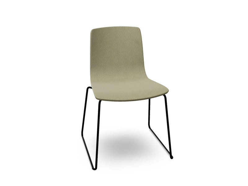 Aava 02 Sled Base Chair With Fully Upholstered Chairs Arper 