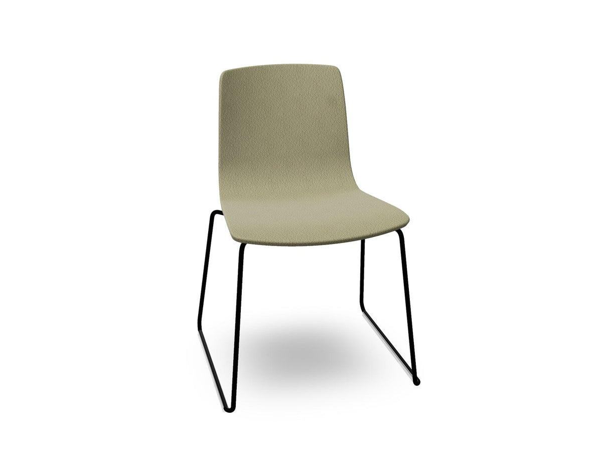 Aava 02 Sled Base Chair With Fully Upholstered Chairs Arper 