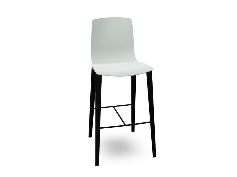 Aava 02-4 Wood Legs Polypropylene Counter & Bar Stool