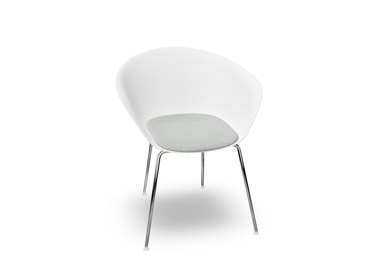 Duna 02 Four Leg Chair With Seat Cushion Chairs Arper 
