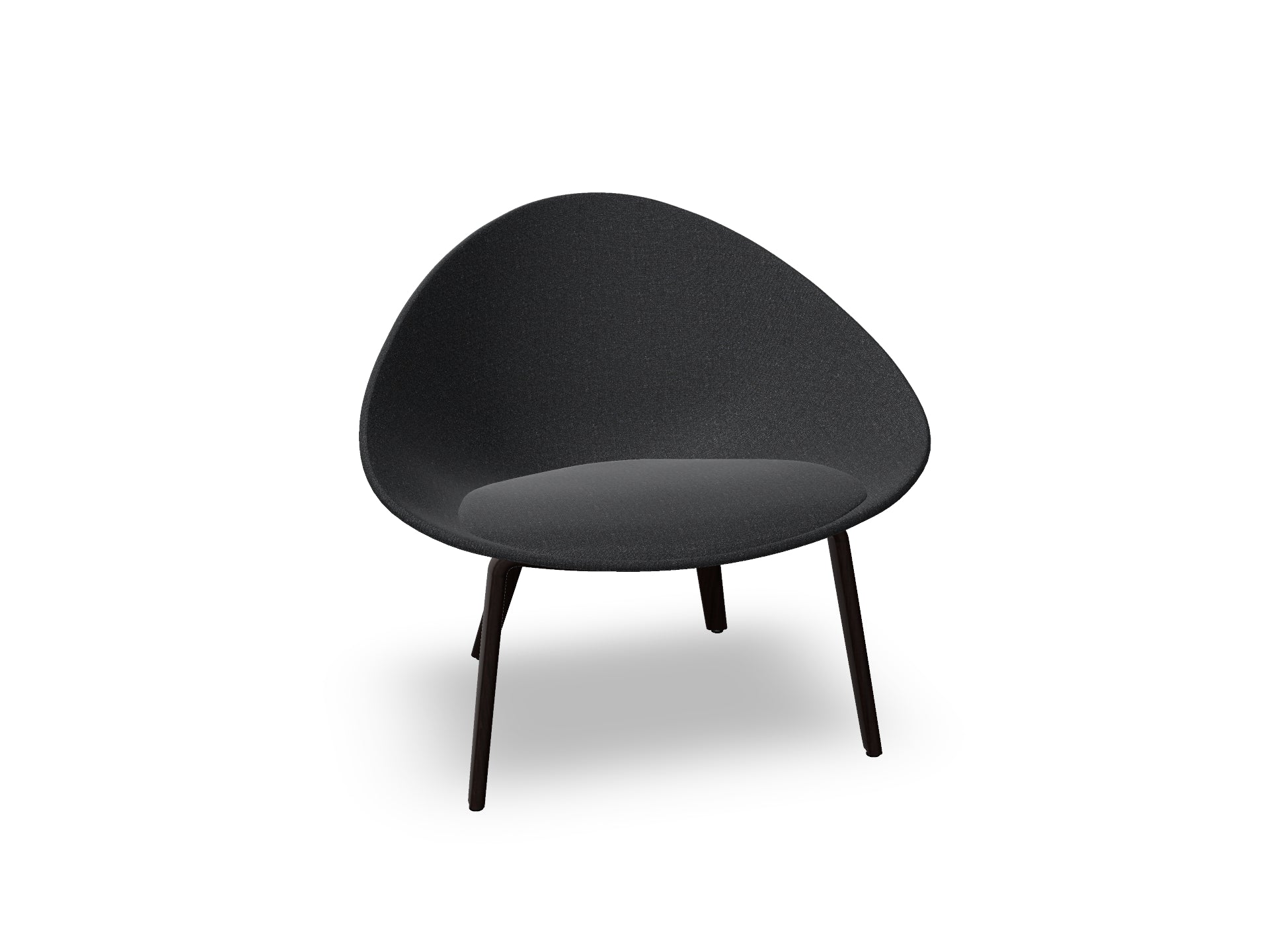 Adell 4 Leg Wood Lounge Chair With Fully Upholstered