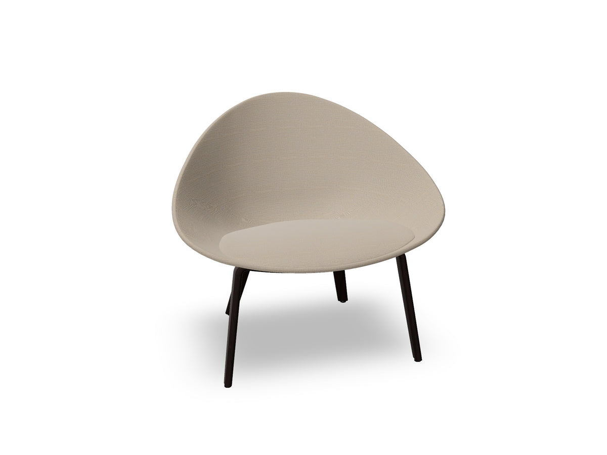 Adell 4 Leg Wood Lounge Chair With Fully Upholstered