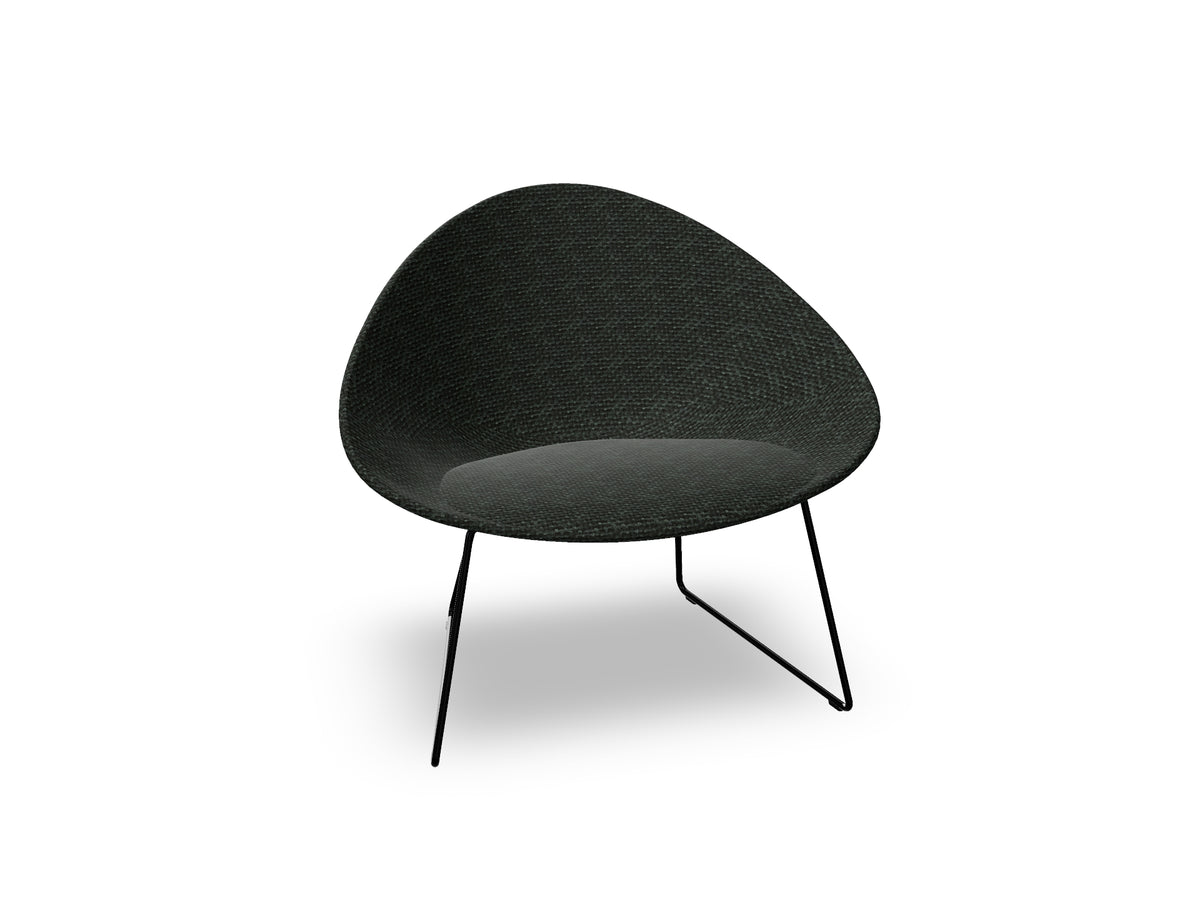 Adell Sled Base Lounge Chair With Fully Upholstered