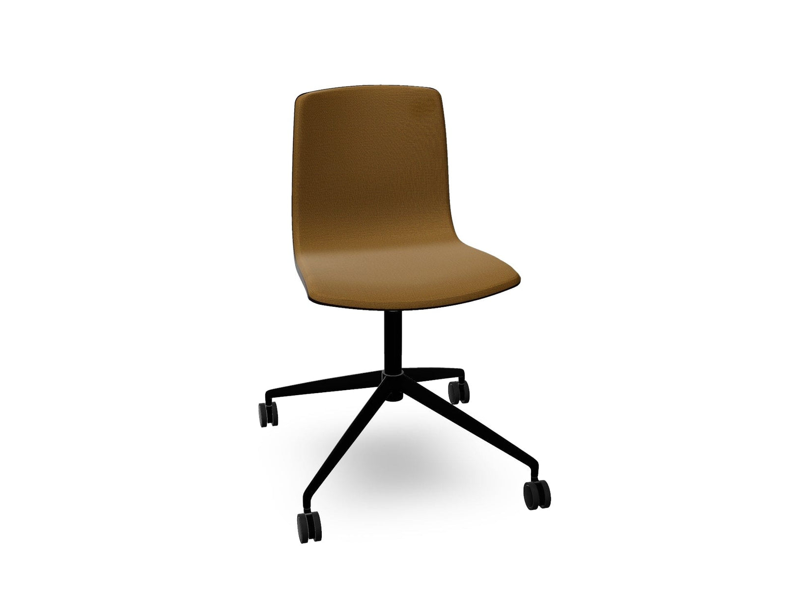 Aava 02 Fixed Trestle Base Wood Chair With Front Upholstery Chairs Arper 