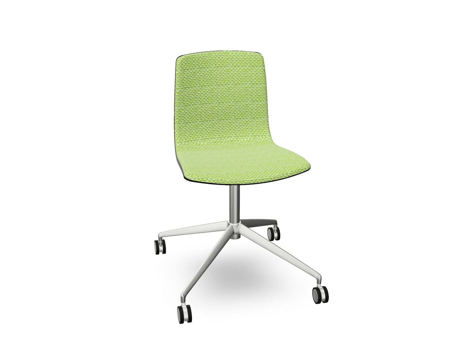 Aava 02 Fixed Trestle Base Wood Chair With Front Upholstery Chairs Arper 
