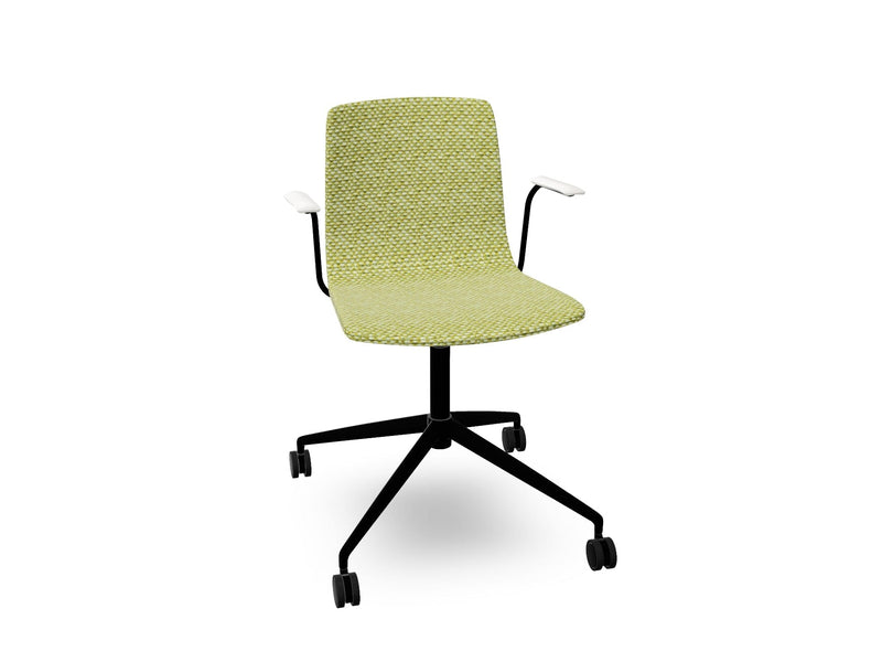 Aava 02 Fixed Trestle Base Chair With Fully Upholstered Chairs Arper 