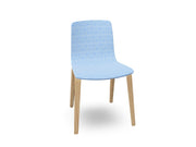 Aava 02-4 Wood Legs Chair With Fully Upholstered Chairs Arper 