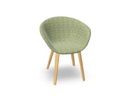 Duna 02 Wood Leg Chair With Full Upholstery Chairs Arper 