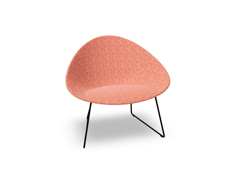 Adell Sled Base Lounge Chair With Fully Upholstered lounge chair Arper 