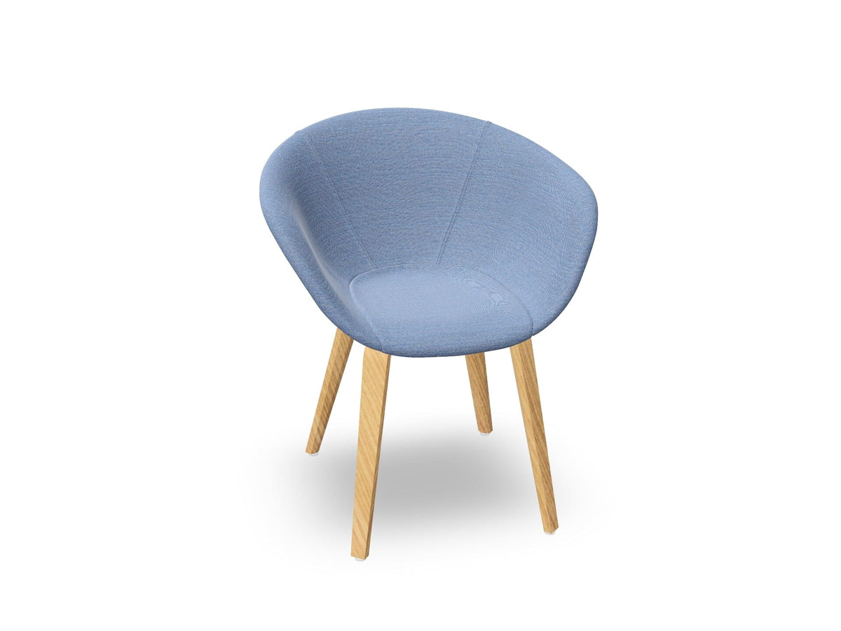 Duna 02 Wood Leg Chair With Full Upholstery Chairs Arper 