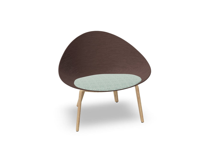 Adell 4 Leg Wood Lounge Chair lounge chair Arper 