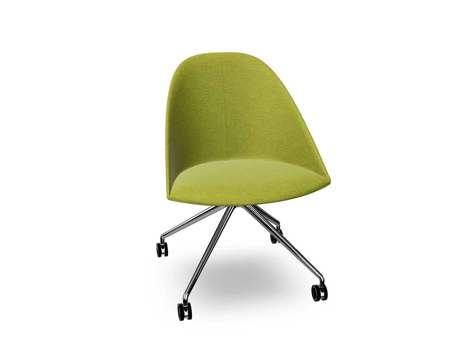 Cila Fully Upholtered Chair With Fixed Trestle Base