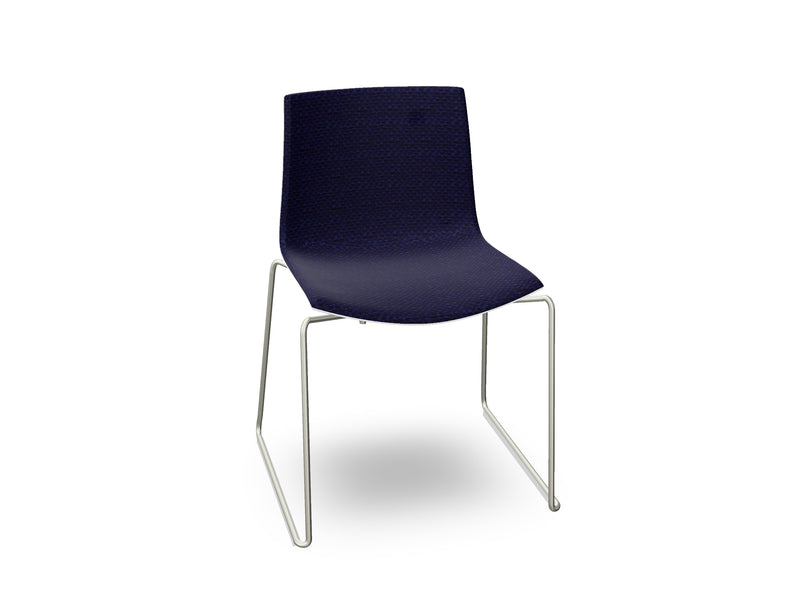 Catifa 46 Sled Base Polypropylene with Front-Face Upholstery