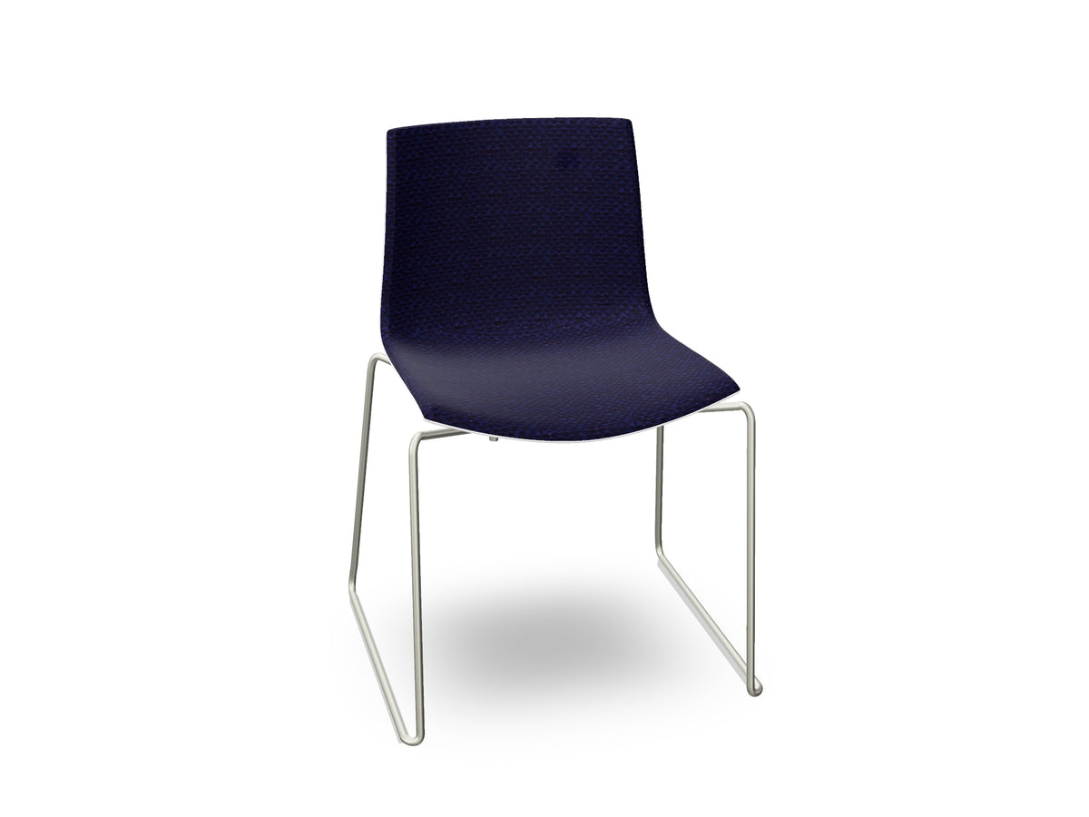 Catifa 46 Sled Base Polypropylene with Front-Face Upholstery