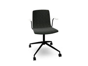 Aava 02 Fixed Trestle Base Chair With Fully Upholstered Chairs Arper 