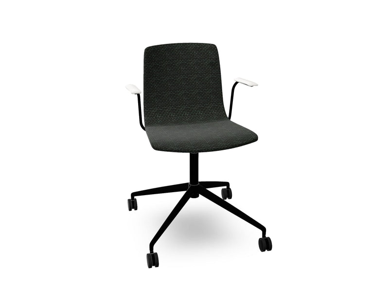 Aava 02 Fixed Trestle Base Chair With Fully Upholstered Chairs Arper 