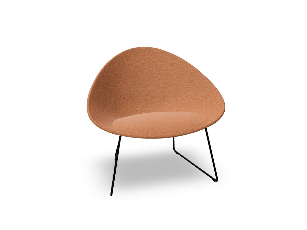 Adell Sled Base Lounge Chair With Fully Upholstered