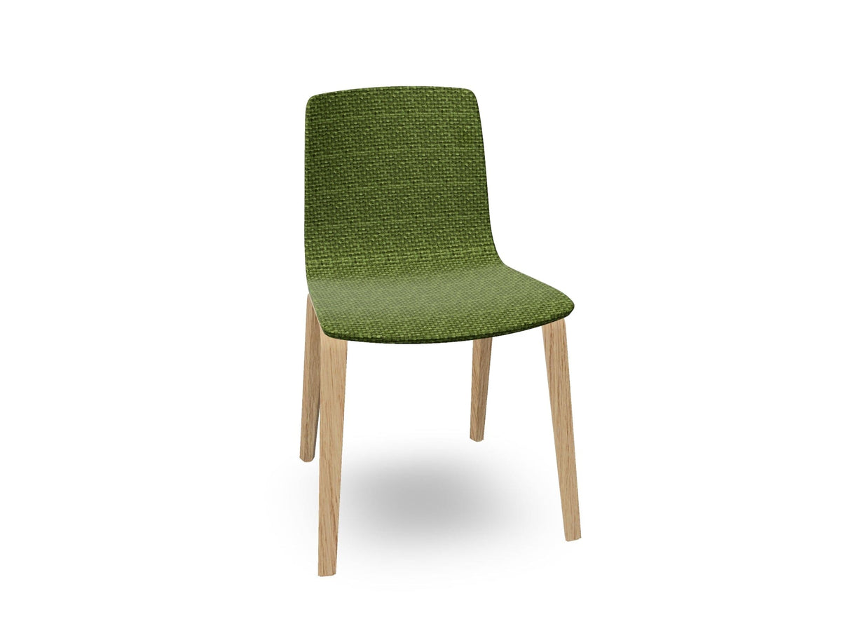 Aava 02-4 Wood Legs Chair With Fully Upholstered Chairs Arper 