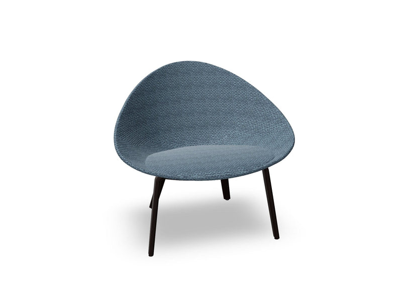 Adell 4 Leg Wood Lounge Chair With Fully Upholstered lounge chair Arper 