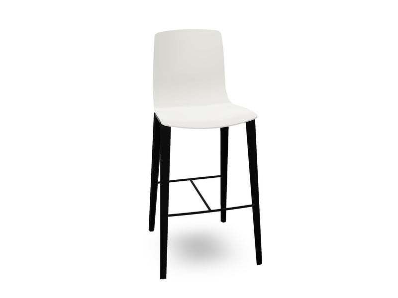 Aava 02-4 Wood Legs Polypropylene Counter & Bar Stool