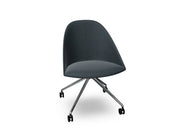 Cila Fully Upholtered Chair With Fixed Trestle Base Chairs Arper 