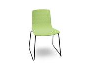 Aava 02 Sled Base Chair With Fully Upholstered Chairs Arper 