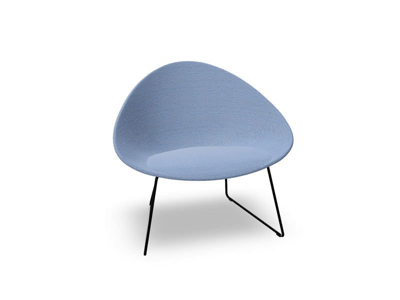 Adell Sled Base Lounge Chair With Fully Upholstered lounge chair Arper 